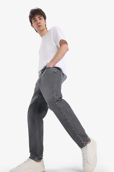 DeFacto 100% βαμβακερό τζιν παντελόνι 90s Slim Fit Skinny Fit ψηλόμεσο στενό παντελόνι D9332ax25sp