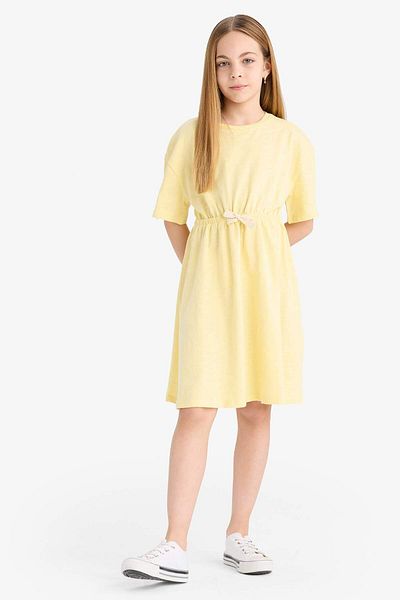 DeFacto Girls Oversize Wide Fit Short Sleeve Summer Dress E5800A825Sm
