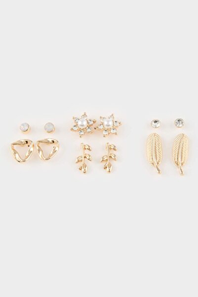 DeFacto Kadın 6'lı Gold Küpe E8570AXNS