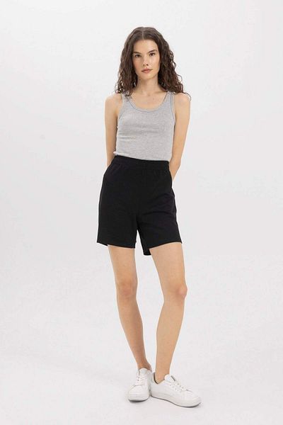 DeFacto Slim Fit Slim Fit U-Neck Basic απλό ριμπ εσώρουχο C9826AXNS