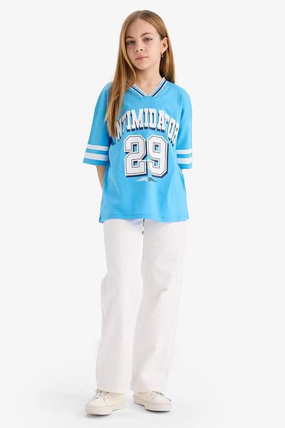 DeFacto Girl's 90S Wide Leg Wide Leg Jeans E9560A825Sm