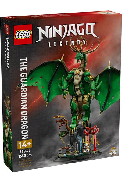 LEGO ®   نينجاجو ®   Guard Dragon 71847 - مجموعة بناء لعبة إبداعية تحتوي على شخصيات صغيرة 14+ (1650 قطعة)