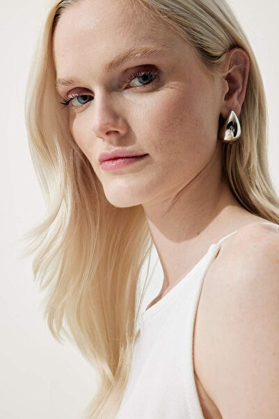 DeFacto Women's 3-Piece Silver Earrings E9066Axns