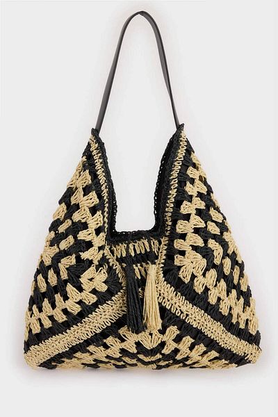 DeFacto Women's Straw Shoulder Bag E1465Axns