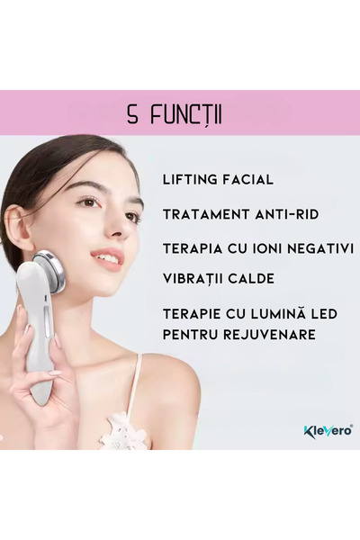 KleVero Dispozitiv facial multifuncțional 5 în 1