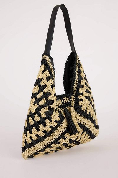 DeFacto Women's Straw Shoulder Bag E1465Axns