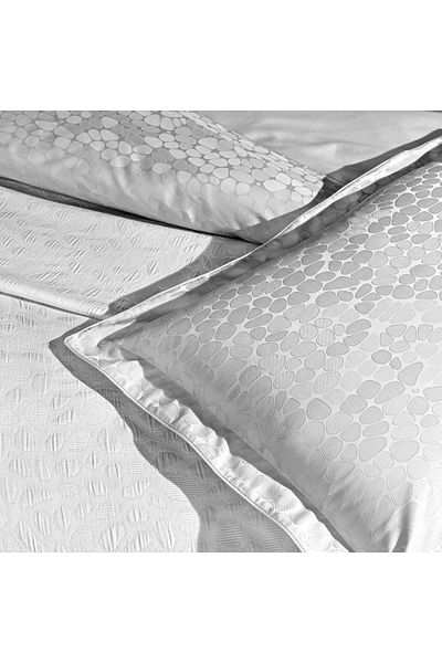 Taç Rodrigo Gray Pique Double Duvet Cover Set