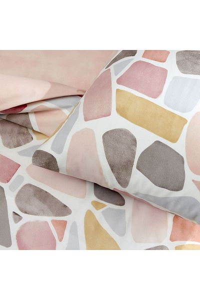Taç Pink Alvy Ranforce Single Duvet Cover Set