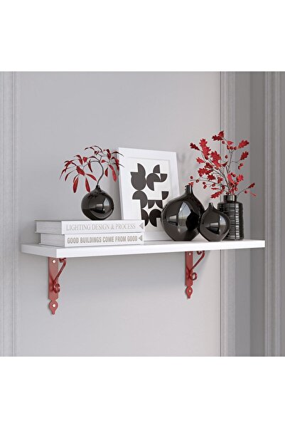 DECORMET Retro Raf Seti 20*60 P.beyaz Kırmızı