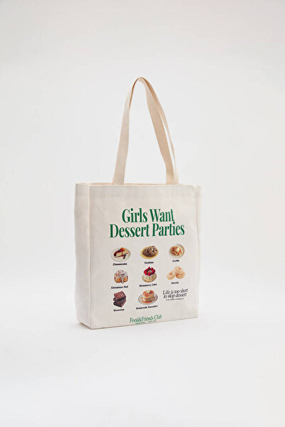 BE BLUE Girls Want Dessert Canvas Bag