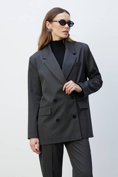 BE BLUE BLAZER CRUVAZAT DE ANTRACIT