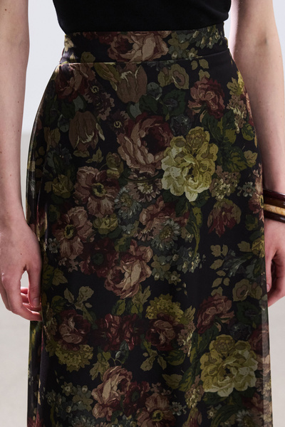 BE BLUE ΦΟΥΣΤΑ ΤΟΥΛΙ ΜΕ ΣΧΕΔΙΟ VINTAGE ROSE