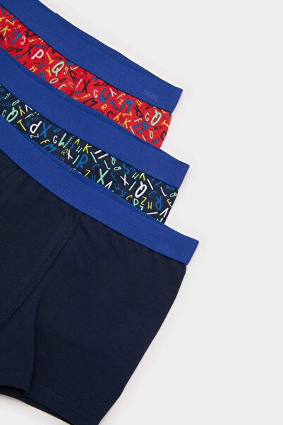 DeFacto Erkek Çocuk Desenli 3'lü Boxer E6874A825SP