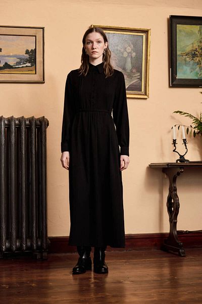 BE BLUE Black Nerve Dress