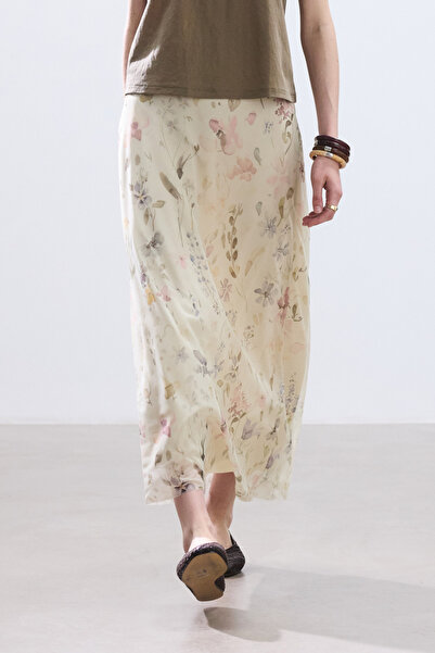 BE BLUE ΦΟΥΣΤΑ ΤΟΥΛΙ ΠΑΣΤΕΛ ΦΛΟΡΑΛ ΣΧΕΔΙΟ