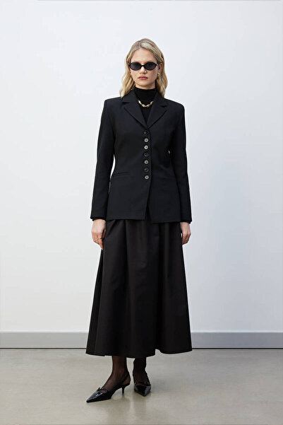 BE BLUE Black Multi Button Blazer