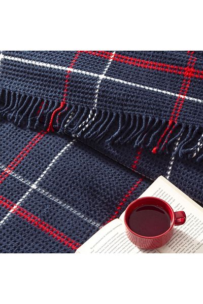 Linens Pătură dublă Cove bleumarin