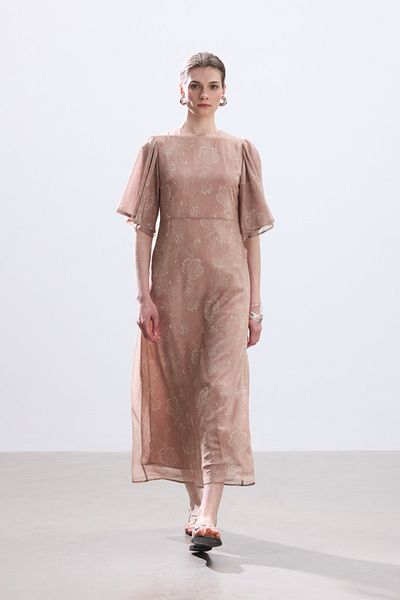 BE BLUE Printed Romantic Chiffon Dress