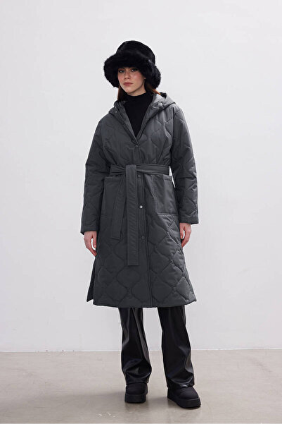 BE BLUE ΜΑΚΡΥ ΚΑΠΙΤΟΝΕ ΑΝΘΡΑΚΙΤΙΚΟ ΠΑΝΤΕΛΟΝΙ