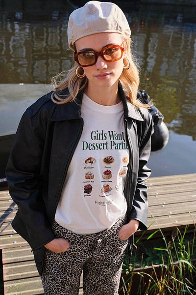BE BLUE ΜΑΚΥΜΑΝΙΚΟ T-SHIRT GIRLS WANT DESSERT