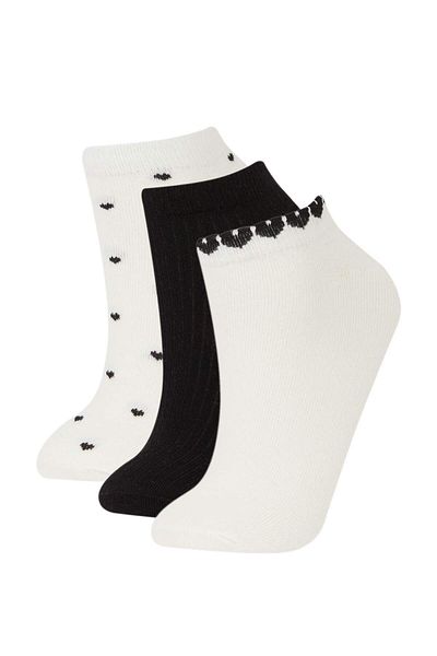DeFacto Damen 3-teilige Baumwollstiefel Socken E2146AXNS