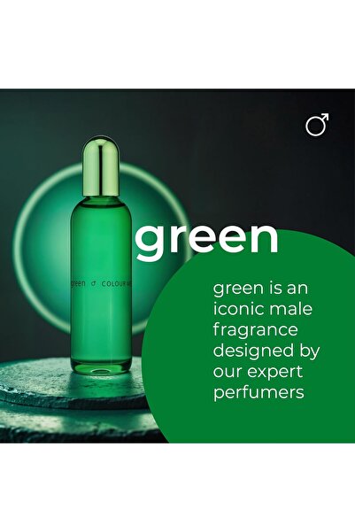 Colour Me EDT Green For Men – 90 ml Long-Lasting Fragrance by Milton-Lloyd