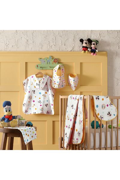 Taç Licensed Disney Mickey Cotton 35X35 cm 3-Piece Muslin Mouth Cloth
