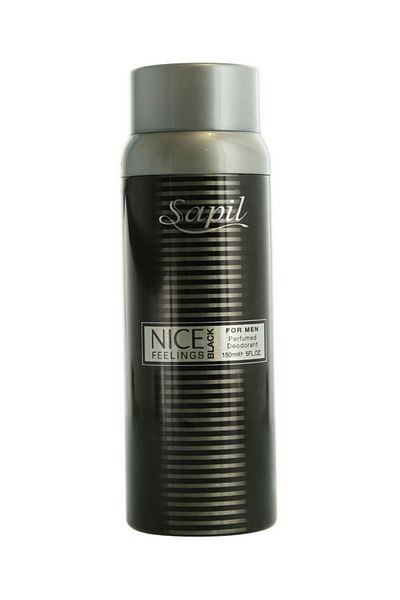 sapil Nice Feeling Black Men Edt 75ml 2x150ml Deo Set – Long-lasting Fragrance