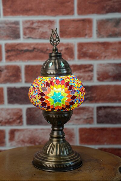 CYL Pilli mozaik abajur masa lambası gece lambası kamp lambası
