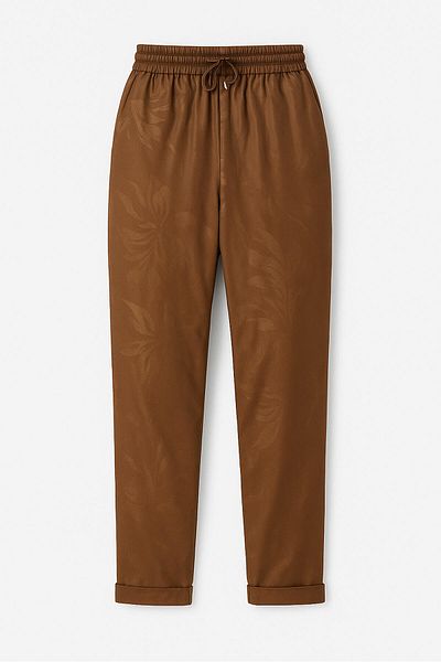 Touché Privé Elastic Waist Jacquard Pants