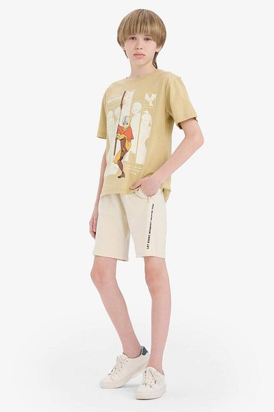 DeFacto Boy's Elastic Waist Printed Shorts E6897A825Sm