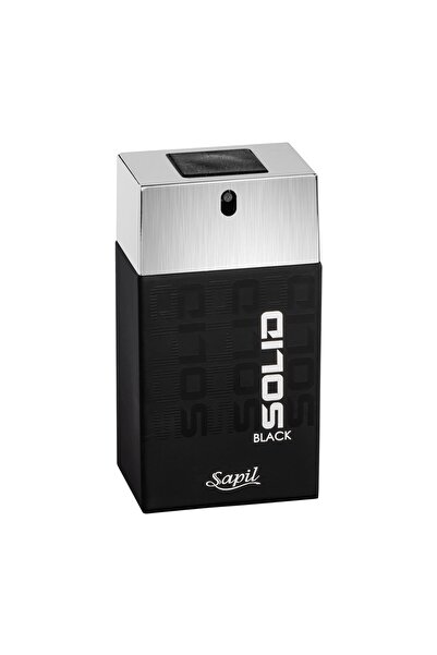 sapil Solid Black Eau De Toilette for Men – 100 ml | Bold, Long-Lasting Fragrance