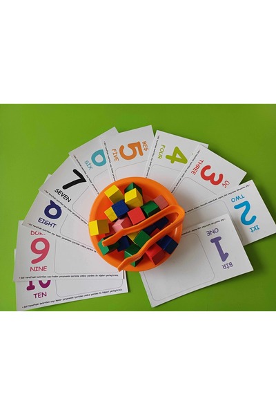 kaan oyuncak Aktarma Oyunu Montessori Renk Ayrıştırma Aktivite Seti 1 Tabak/1...