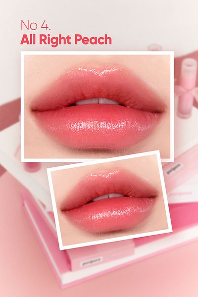 PERIPERA Perpera Water Bare Tint 004 Right peach 3,7 g - Delicate water tint