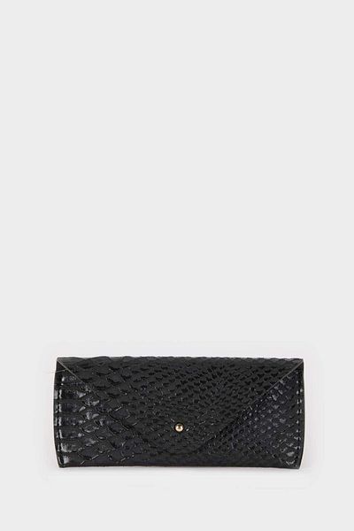 DeFacto Women's Snakeskin Pattern Sunglasses Case E6580Axns