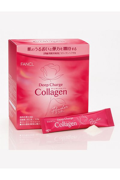 Fancl Deep Charge Collagen Powder I Japanese Marine Collagen I Collagen Peptides102 gm Sachets