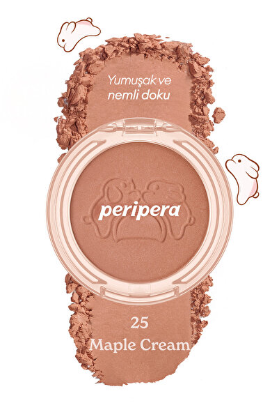 PERIPERA Yumuşak ve Nemli Dokulu Allık PERIPERA Pure Blushed Sunshine Cheek (#25 Maple Cream) (Tteok Recipe)