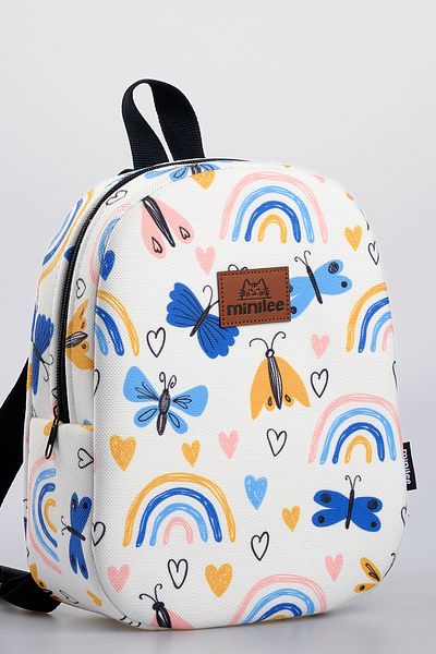 Minilee Butterfly Valley 0-8 ani - Rucsac pentru copii pentru creșă, grădiniță [cu cutie personalizată]