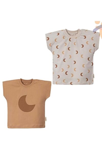 Necix's Ay Double Tshirt Set Beige