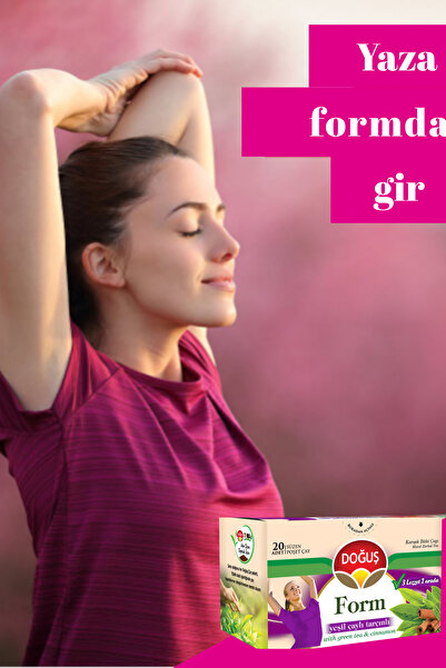Doğuş Form Yeşil Çaylı Tarçınlı Bitki Çayı 20’li X 12 Adet