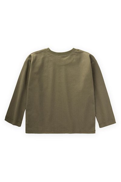 Cigit Olive Seasonal T-Shirt - 2-10 Years Old, Sticker Detail