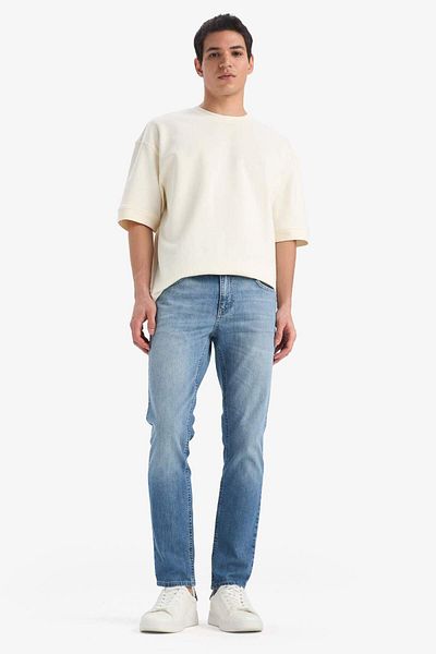 DeFacto Pedro Slim Fit Narrow Fit Normal Waist Jean Pants E9305Ax25Sp
