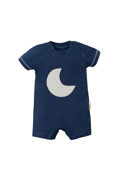 NECİXS BEBEE Moon Short Sleeve Short Jumpsuit Indigo