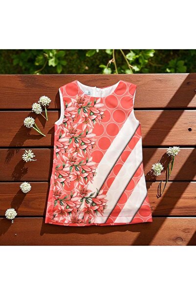 Nanica Kids بطانة مطبوعة بالزهور المرجانية