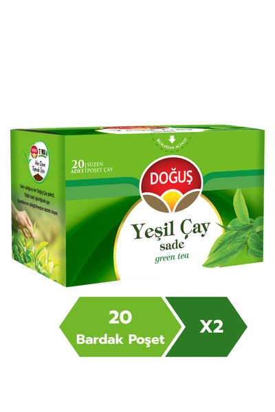Doğuş Yeşil Çay Sade 20'li X 2 Adet