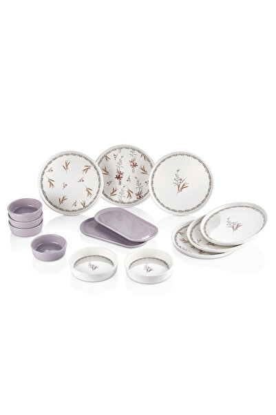 Kitchen Life 14 Piece 6 Seater Spring Branch Breakfast Set-Luxury Breakfast Presentation Set Plate