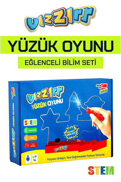 Dikkat Atölyesi Yayınları Vızır Elektirikli Yüzük Oyunu Eğlenceli Bilim