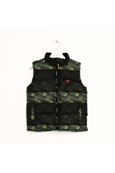 Nanica Kids Camouflage Patterned Inflatable Vest Khaki