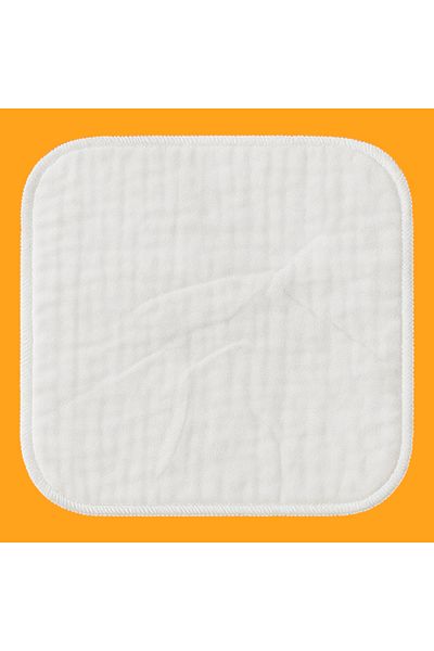 emir kids Muslin Baby Mouth Wipes 100% Organic Cotton 5 Pcs 30×30