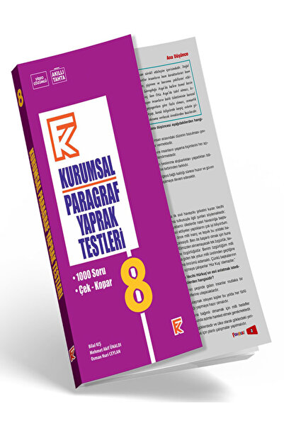 fenomen okul FK 8 KURUMSAL PARAGRAF YAPRAK TESTLERİ